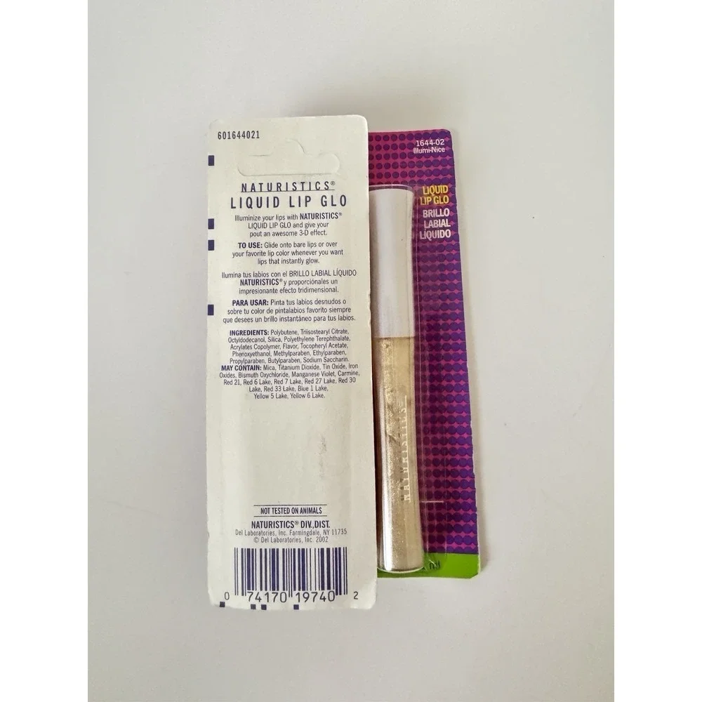 Naturistics Liquid Lip Glo Illumi-Nice Lot of 2 Sealed Vintage 2002 Gloss